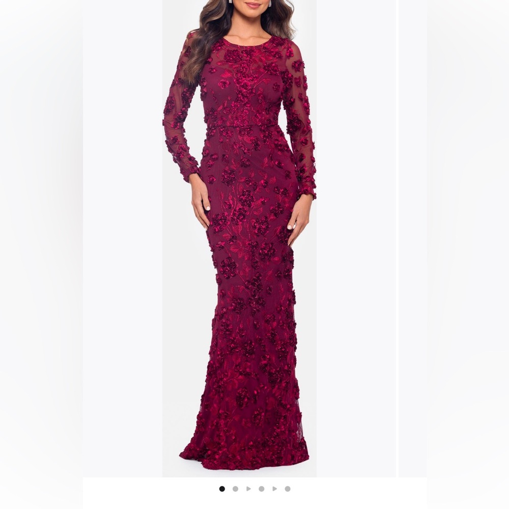 Xcape Burgundy Dress Size 6